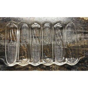 Vintage Miracle Maize 12” x 6" Clear Glass Corn Stick Baking Pan Cornbread Dish